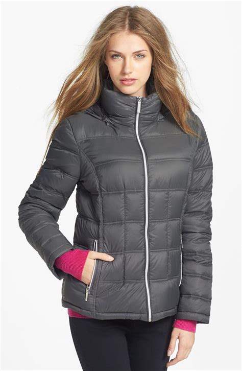 michael kors packable down jacket with hood|michael kors lightweight packable jacket.